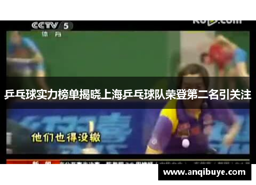 乒乓球实力榜单揭晓上海乒乓球队荣登第二名引关注